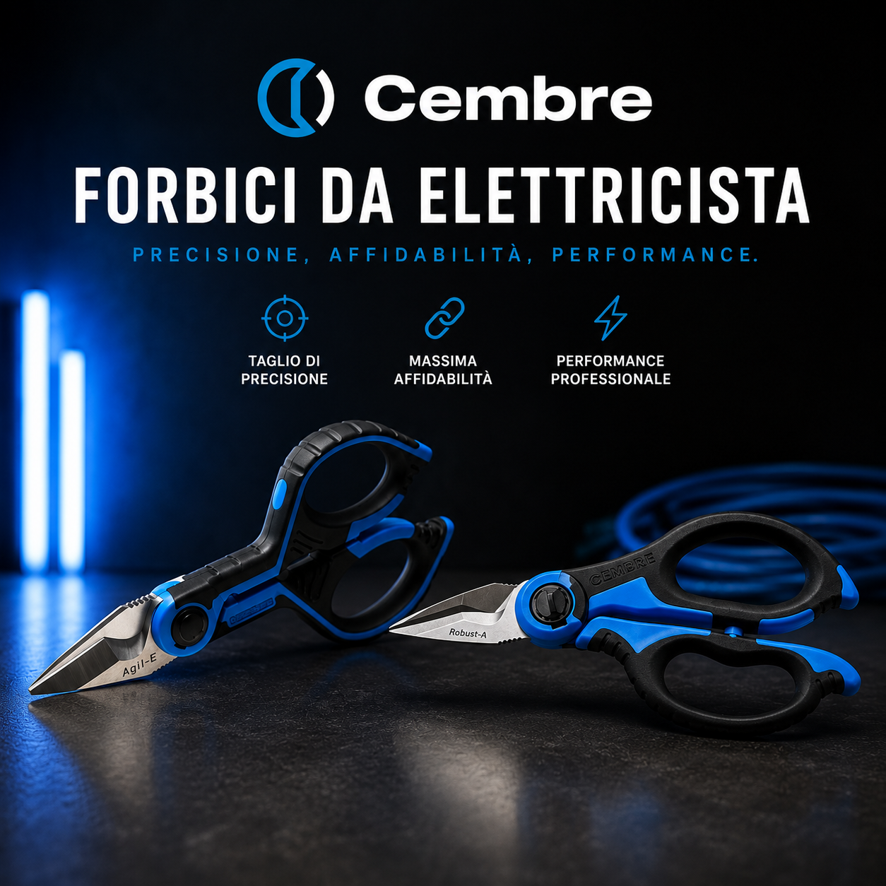 Cembre — Forbici da elettricista SC5X e SC6X